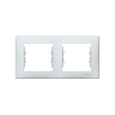 SCHNEIDER SDN5800333 SEDNA Double frame, horizontal, cloud gray