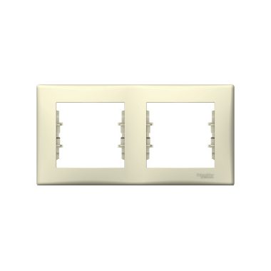 SCHNEIDER SDN5800347 SEDNA Double frame, horizontal, beige