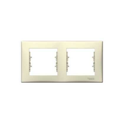 SCHNEIDER SDN5800347 SEDNA Double frame, horizontal, beige