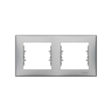 SCHNEIDER SDN5800360 SEDNA Double frame, horizontal, aluminum