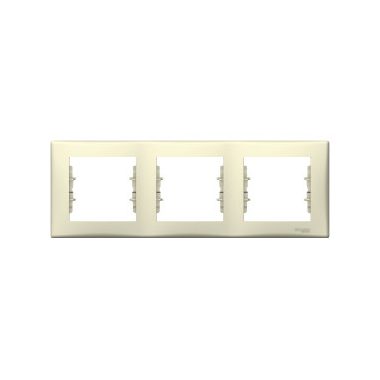 SCHNEIDER SDN5800547 SEDNA Triple frame, horizontal, beige