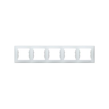 SCHNEIDER SDN5800933 SEDNA Five-frame, horizontal, cloud gray