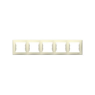 SCHNEIDER SDN5800947 SEDNA Five-frame, horizontal, beige