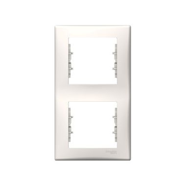 SCHNEIDER SDN5801123 SEDNA Double frame, vertical, cream