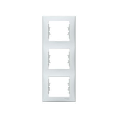 SCHNEIDER SDN5801333 SEDNA Triple frame, vertical, cloud gray