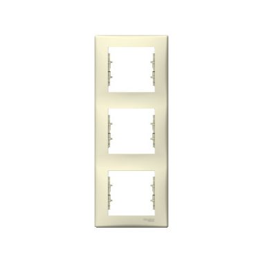 SCHNEIDER SDN5801347 SEDNA Triple frame, vertical, beige