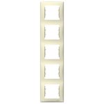 SCHNEIDER SDN5801547 SEDNA Five-frame, vertical, beige