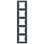 SCHNEIDER SDN5801570 SEDNA Five-frame, vertical, graphite