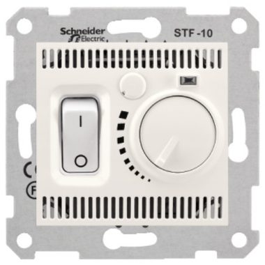 SCHNEIDER SDN6000323 SEDNA Room thermostat for underfloor heating, 10A, cream