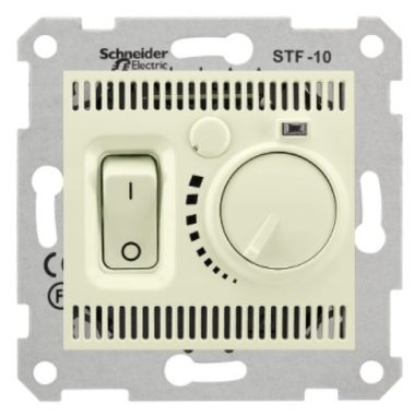 SCHNEIDER SDN6000347 SEDNA Room thermostat for underfloor heating, 10A, beige