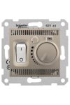 SCHNEIDER SDN6000368 SEDNA Room thermostat for underfloor heating, 10A, titanium