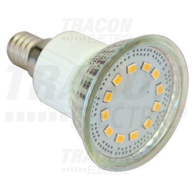 TRACON SMD-E14-60-CW SMD LED spot fényforrás 230V, 50Hz, E14, 2,7W, 6300K, 200lm, 60×LED, 120°