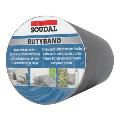   SOUDAL 111086 Butyband öntapadó butyl tömítőszalag alu 22,5cm x 10 méter 