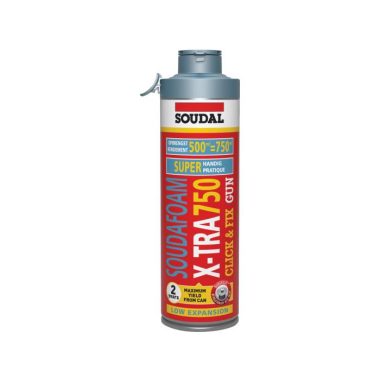 SOUDAL SOUDALFOAM 114541 Pisztolyhab X-TRA 750 Click&Fix 500ml