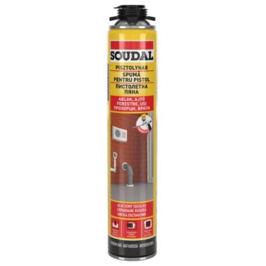 SOUDAL 122880 Pisztolyhab DIY YELLOW, 750ml