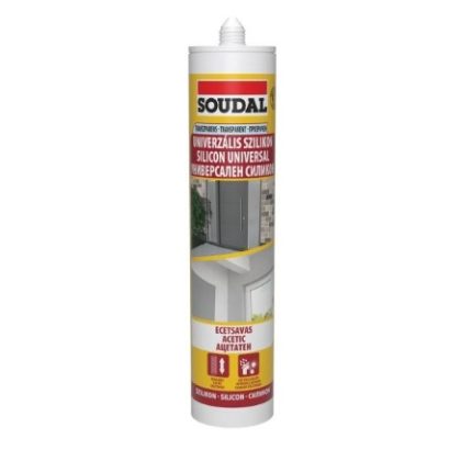   SOUDAL 154564 Univerzális szilikon transzparens, 280ml - Ecetsavas