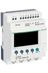 SCHNEIDER SR2B121BD LCD kijelzős, 12 I/O, 4 analóg bemenet, relés, óra, 24VDC