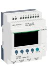 SCHNEIDER SR2B121FU LCD kijelzős, 12 I/O, relés, óra, 230 VAC