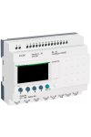 SCHNEIDER SR2B201BD LCD kijelzős, 20 I/O, 8 analóg bemenet, relés, óra, 24VDC