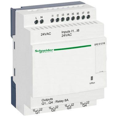 SCHNEIDER SR2E121B 12 I/O, 4 analóg bemenet, relés, 24 VAC