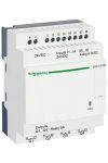 SCHNEIDER SR2E121BD Zelio Logic programozható relé, kompakt, kijelző nélkül, 4 DI + 4DI/AI, 4 DO relés, belső órával, 24 VDC