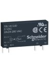 SCHNEIDER SSL1A12JD SSL sorkapocs szilárdtestrelé, 1f, nullfesz kapcs, 1NO, 24...280 VAC, 2A, 3…12VDC