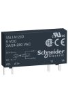 SCHNEIDER SSL1A12JDR SSL sorkapocs szilárdtestrelé, 1f, pillanat kapcs, 1NO, 24...280 VAC, 2A, 3…12VDC