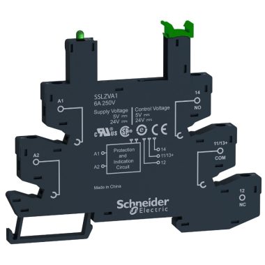 SCHNEIDER SSLZRA1 SSL szilárdtestrelé foglalat, 24VDC, rugós