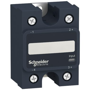 SCHNEIDER SSP1A150BD SSP hűtőbordára szerelhető szilárdtestrelé, 1f, nullfeszültségű kapcsolás, 1NO, 24-300VAC, 50A, 24VDC