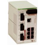   SCHNEIDER TCSESB093F2CU0 ConneXium Basic switch, 6 x TX réz + 3 x FX-MM optika, menedzselhető