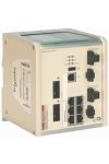 SCHNEIDER TCSESM083F23F1C ConneXium switch, 8 x TX réz, menedzselhető, lakkozott