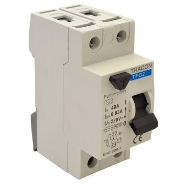 TRACON TFG2-16030 Bloc cu protectie diferentiala  2-pin 16A, 30mA, 6kA, A / AC