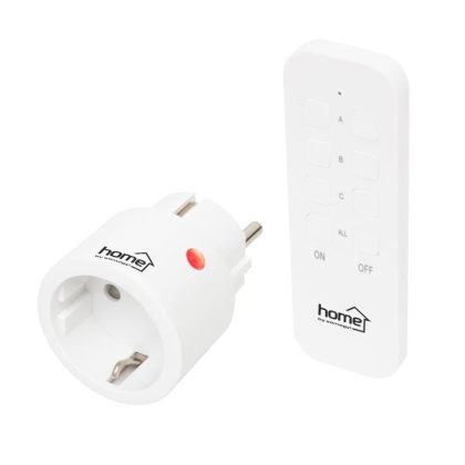   Home TH2311 távirányítható mini hálózati aljzat szett, 2300 W, 1 aljzat + 1 távirányító