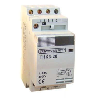 TRACON THK2-32-24 Installációs kontaktor 230V, 50Hz, 2P, 2×NO, 32/12A, 24V AC