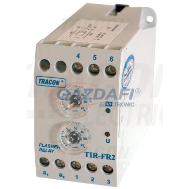 TRACON TIR-FR2 Ütemadó 250V AC, 2-60s / 2-60min, 5A/250V AC, 10A/24V AC/DC