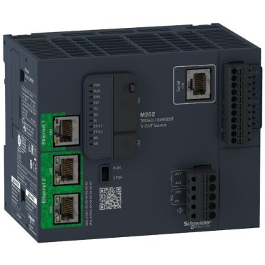 SCHNEIDER TM262L10MESE8T Modicon M262 logikai gépvezérlő PLC, 8 I/O, 2xEthernet/IP, 1xRS232/RS485