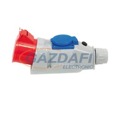 TAREL TR-176  priză combinată montabilă, 32A, 400V 3P + F și 230V 2P + F priză 10A, IP44