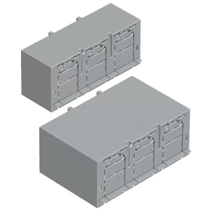   TRACON AA-KETO-00-3/36 Érintésvédelmi burkolat alsó/felső kábelbevezetéshez 3P 00, 3P, L=36 mm