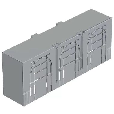 TRACON AA-KETO-00-3/66 Érintésvédelmi burkolat alsó/felső kábelbevezetéshez 3P 00, 3P, L=66 mm