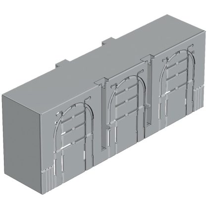   TRACON AA-KETO-3-3 Érintésvédelmi burkolat alsó/felső kábelbevezetéshez 3P 3, 3P, L=42 mm