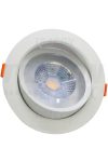 TRACON DLCOB9WW Beépíthető álmennyezeti LED lámpatest, forgatható 200-240 V, 50Hz, 9W, 3000K, 630lm, 38°, IP20, EEI=G