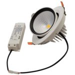   TRACON DLCOBA35WW Beépíthető álmennyezeti LED lámpatest, forgatható230 V, 50 Hz, 35 W, 3250 lm, 2700 K, EEI=A+
