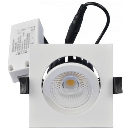   TRACON DLNCOBD13W Négyzet alakú LED mélysugárzó,forgatható230 V, 50Hz, 13W, 4000K, 1210lm, 60°, IP65, EEI=A+