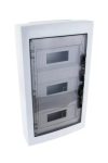 Cutie distribuție PT TRACON EDFKS-12/3 cu ușă plată fumurie 3 × 12 (36) modul, IP40, (H × L × D = 570 × 330 × 100mm)