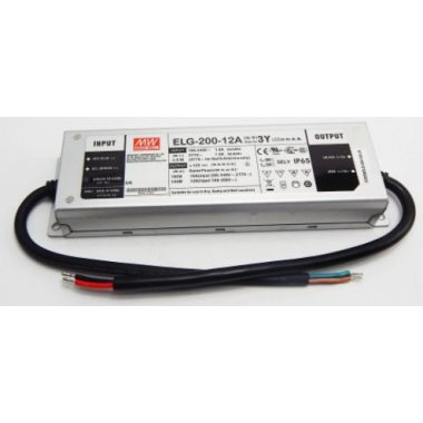 TRACON ELG-200-12A-3Y Professional metal cover LED driver 100-305 VAC / 12 VDC; 200 W; 0-16 A; PFC; IP65