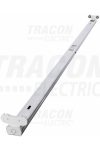 TRACON ELV218 Open luminaire for T8 LED light tubes 230 VAC, max. 2 × 22 W, 1200 mm, 2 × G13