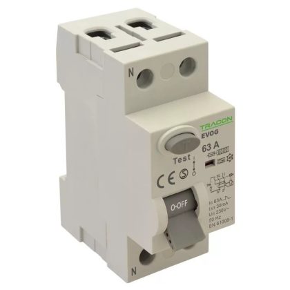   TRACON EVOG2P401 Bloc cu protecție  curent, 2 poli 40A, 100mA, 6kA, A