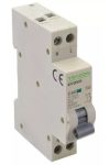 TRACON EVOKEB2503 Disjunctor cu protectie diferentiala   electronic, 2P, 1 modul, manetă B. B25, 30mA, 6kA, AC,