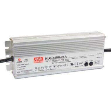 TRACON HLG-320H-24A Professzionális fém házas LEDmeghajtó 90-305 VAC / 24 VDC; 320 W; 0-13,34 A; PFC; IP65