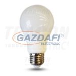   TRACON LA608NWE Gömb búrájú LED fényforrás230V, 8W, 4000K, E27, 670lm, 220°, A60, EEI=A+